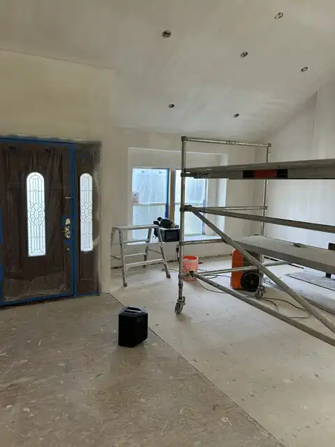 Level-5 finish the whole two story house, installed new inside and outside corners project photo